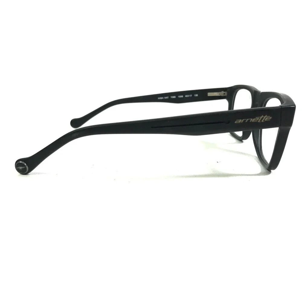 Arnette HIGH HAT 7086 1008 Eyeglasses Frames Black Square Full Rim 49-17-135